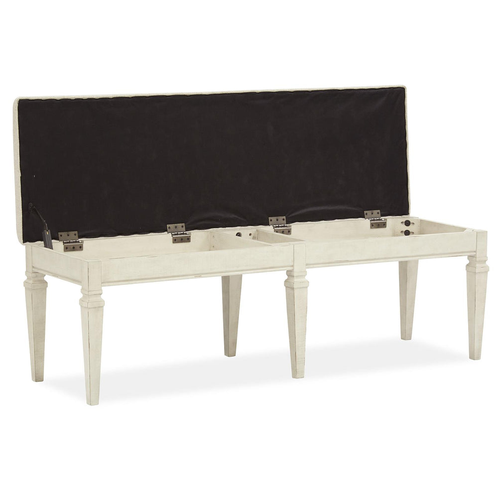  Magnussen Newport D5430-68 Bench with Upholstered Seat IMAGE 2
