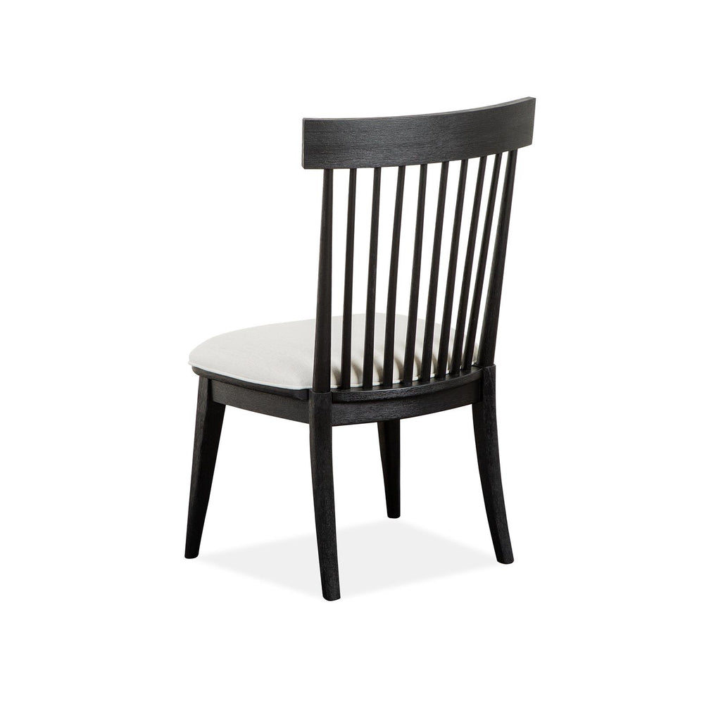 Magnussen Harper Springs D5321-64 Dining Side Chair with Upholstered Seat & Wood Windsor Back IMAGE 4