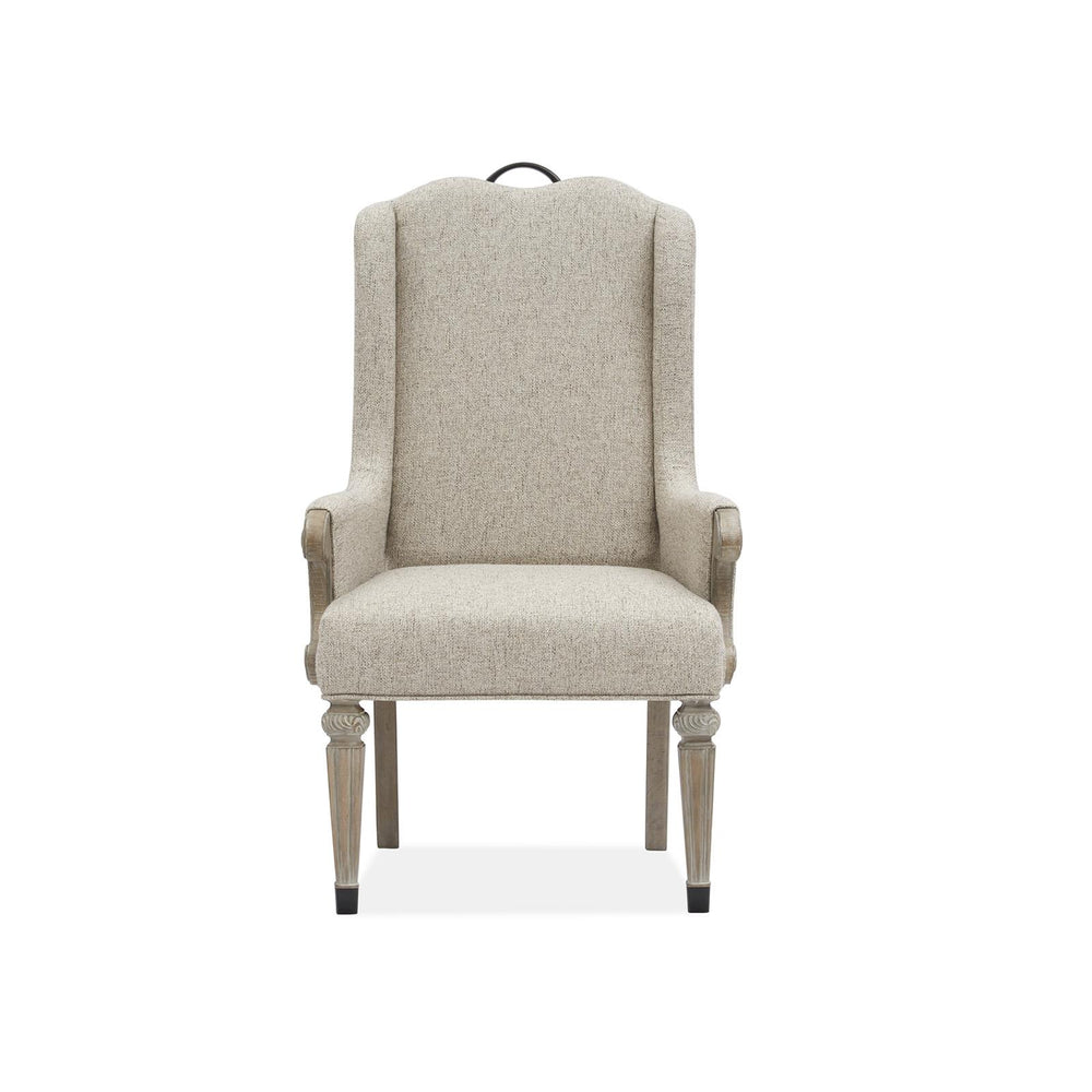  Magnussen Marisol D5132-76 Upholstered Host Arm Chair IMAGE 2