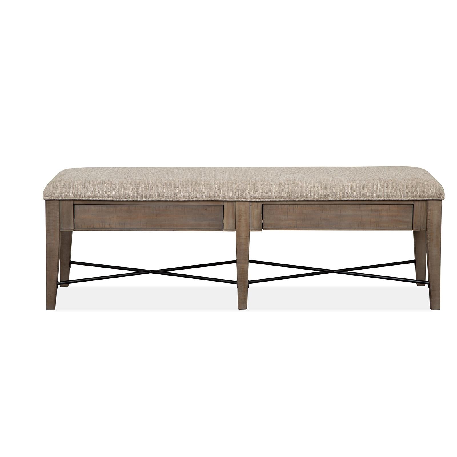  Magnussen Paxton Place D4805-68 Bench with Upholstered Seat IMAGE 3