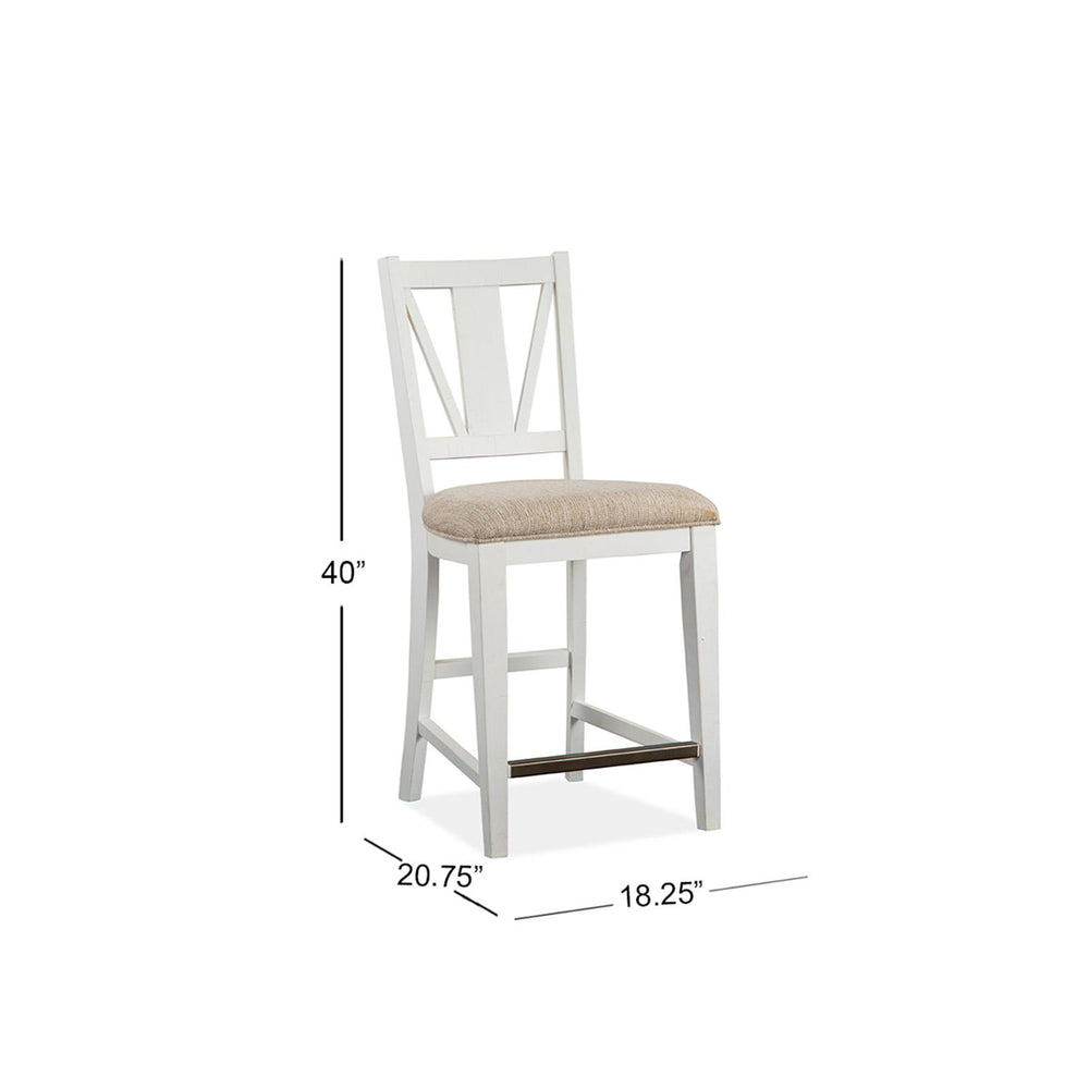  Magnussen Heron Cove D4400-82 Counter Chair with Upholstered Seat IMAGE 3