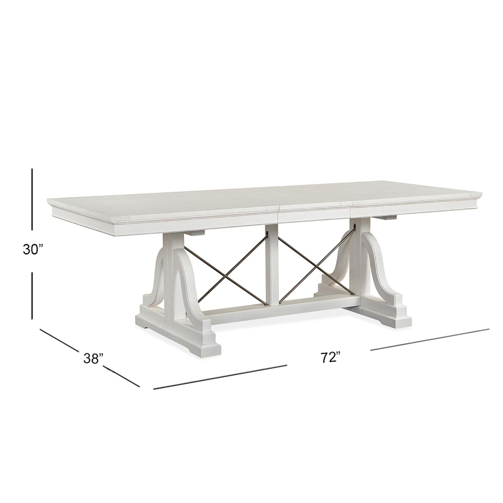  Magnussen Heron Cove D4400-25 Trestle Dining Table IMAGE 6
