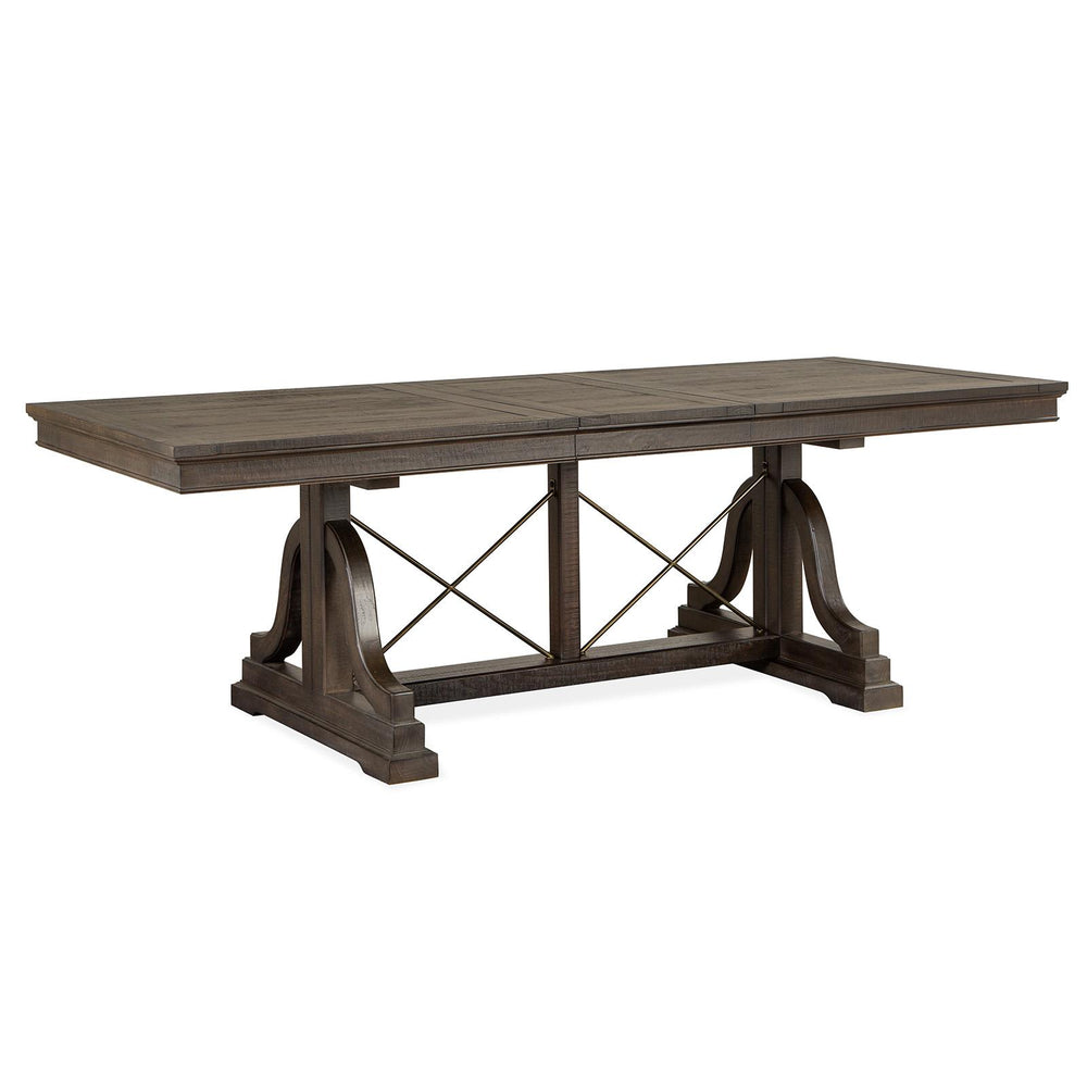  Magnussen Westley Falls D4399-25 Trestle Dining Table IMAGE 2