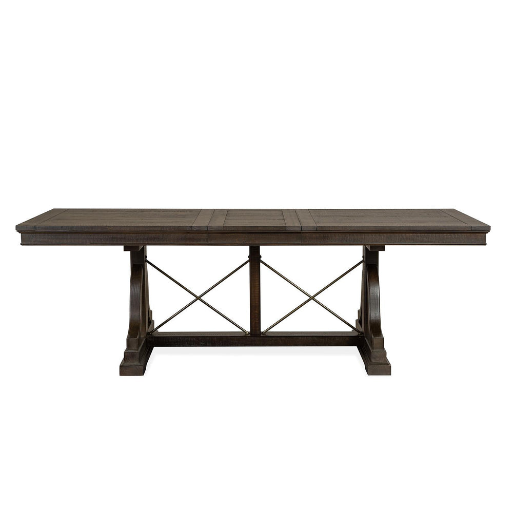  Magnussen Westley Falls D4399-25 Trestle Dining Table IMAGE 3