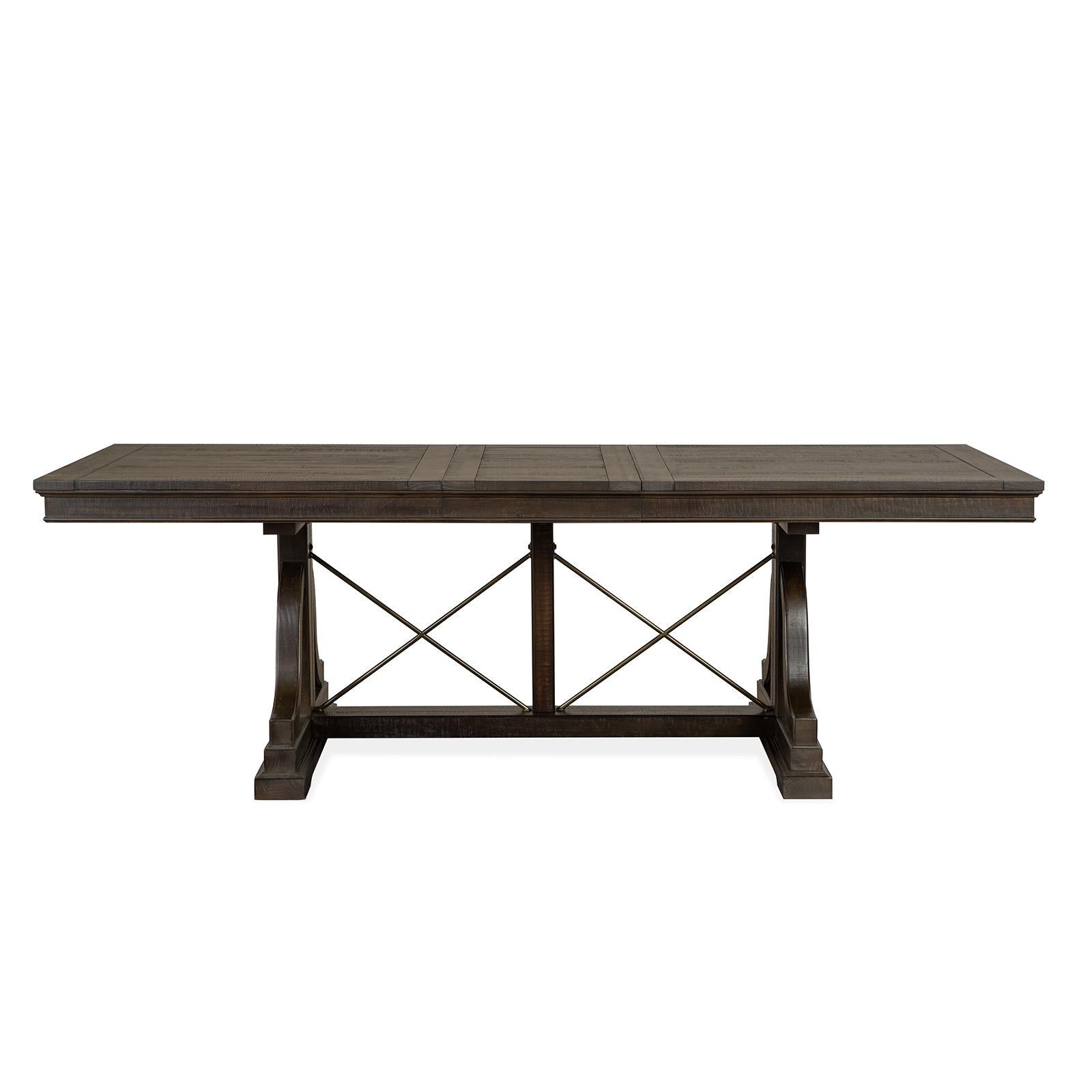  Magnussen Westley Falls D4399-25 Trestle Dining Table IMAGE 3