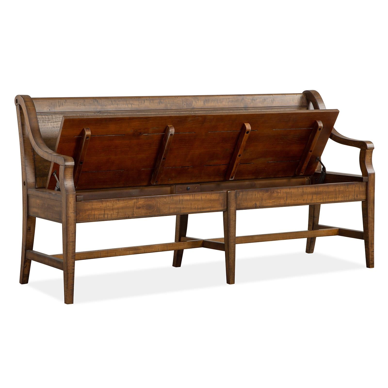  Magnussen Bay Creek D4398-79 Bench with Back IMAGE 2