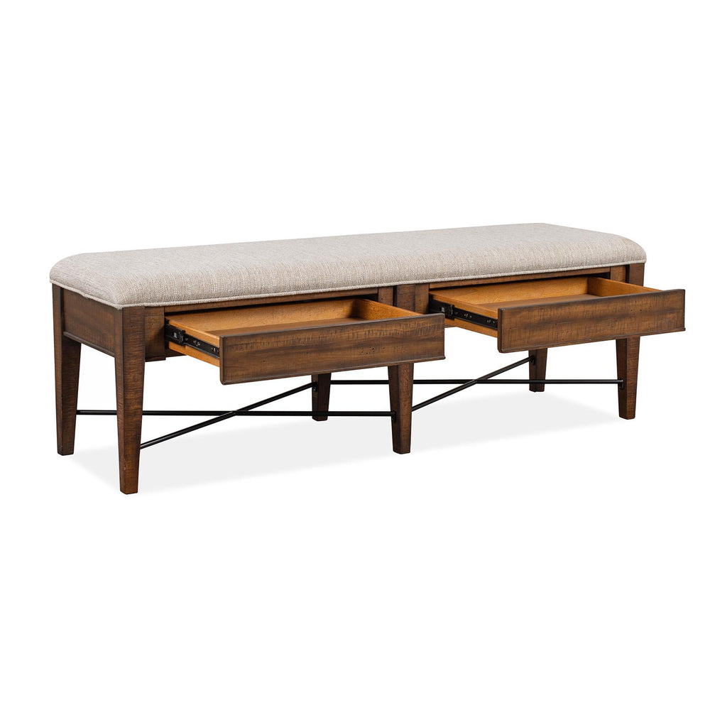  Magnussen Bay Creek D4398-68 Bench with Upholstered Seat IMAGE 2
