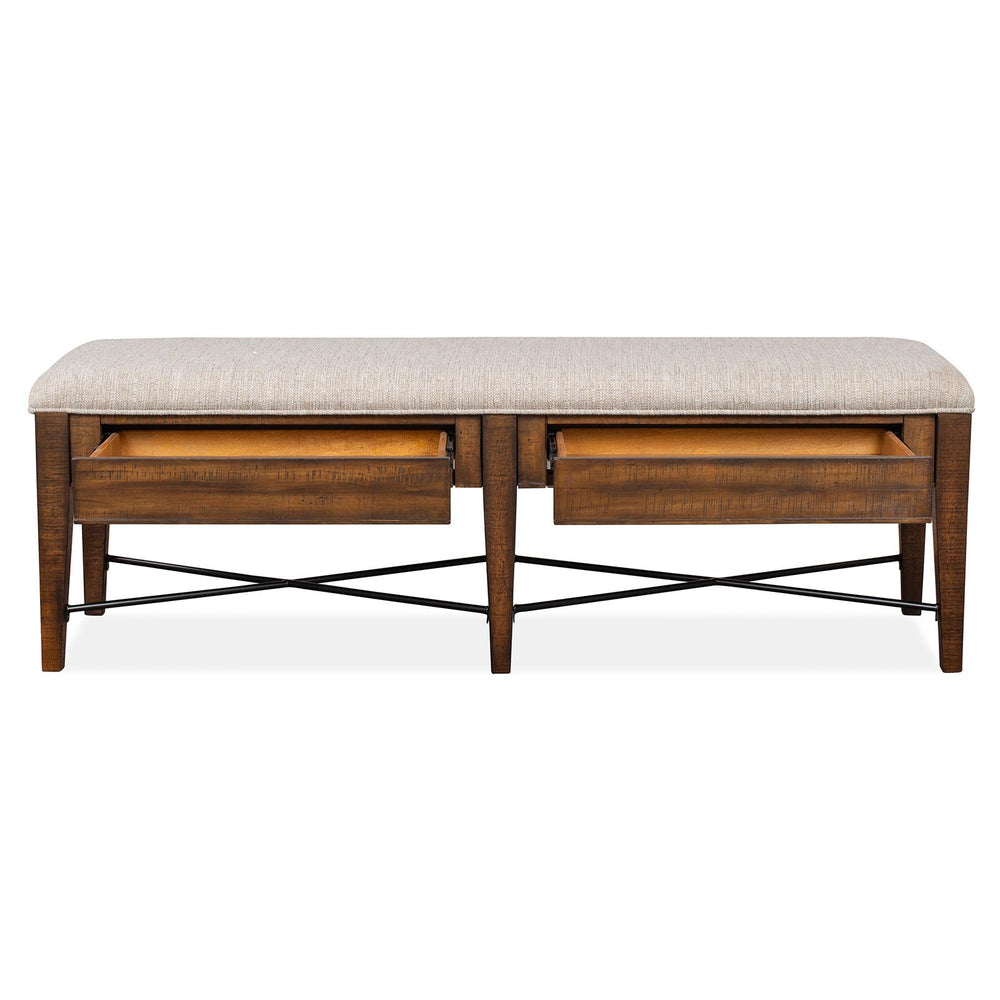  Magnussen Bay Creek D4398-68 Bench with Upholstered Seat IMAGE 4