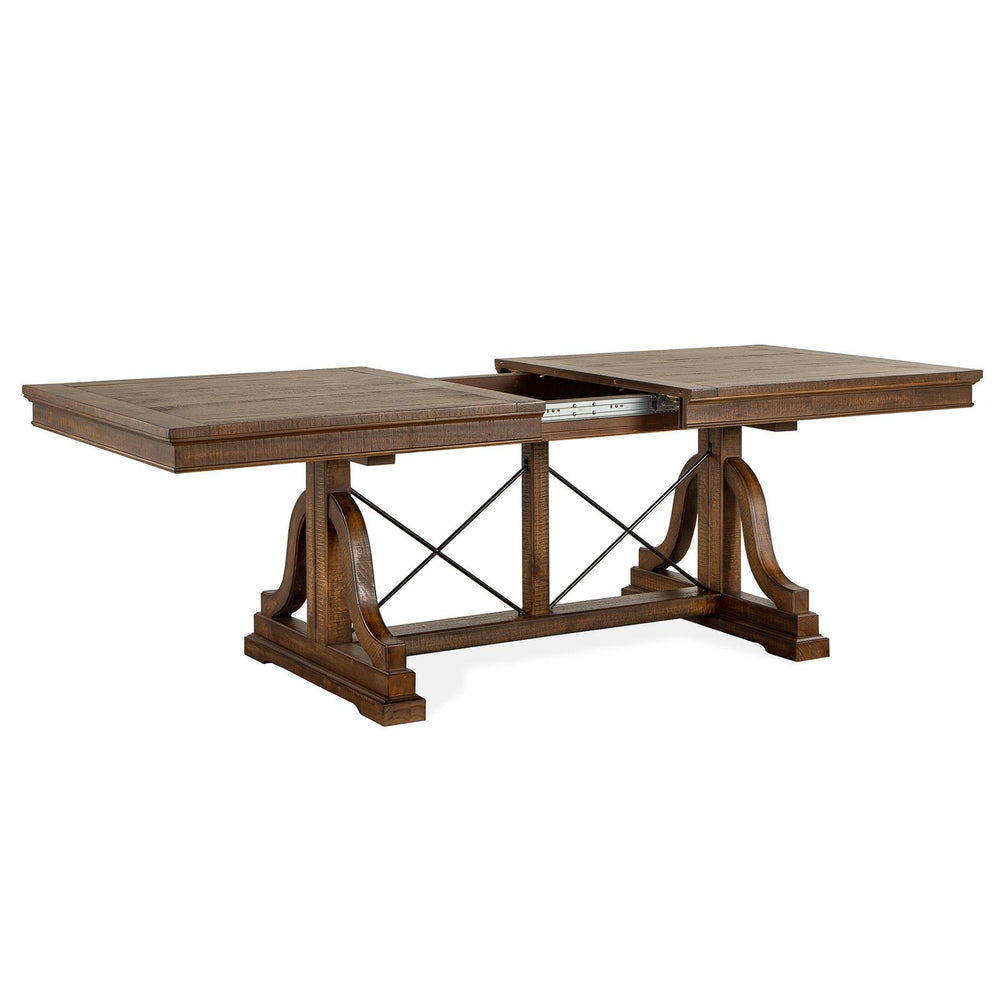  Magnussen Bay Creek D4398-25 Trestle Dining Table IMAGE 3