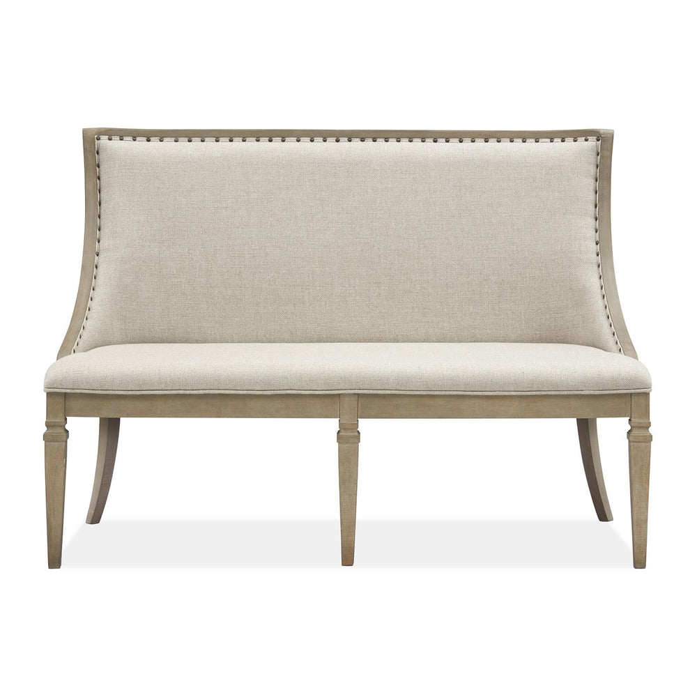  Magnussen Lancaster D4352-78 Bench with Upholstered Seat & Back IMAGE 2