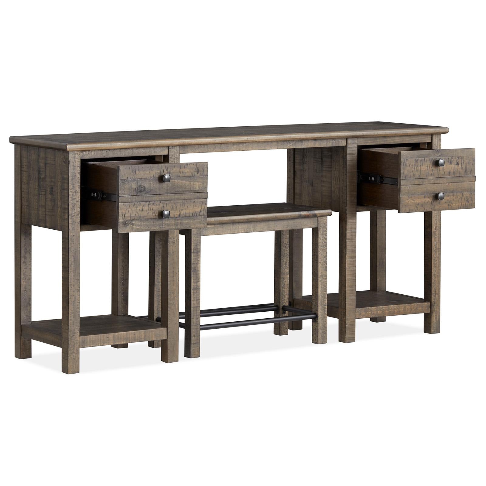  Magnussen Smithton T5537-73 Rectangular Sofa Table with 1 Stool IMAGE 2