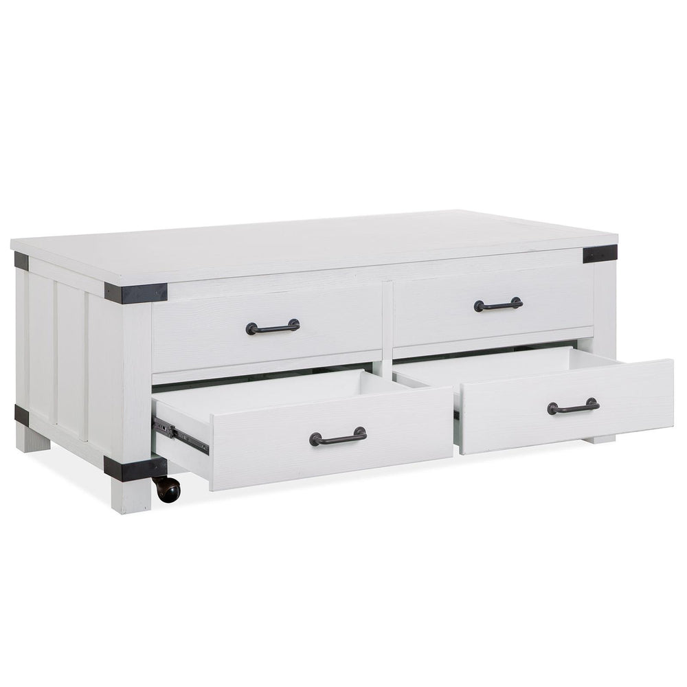  Magnussen Harper Springs T5321-50 Lift Top Storage Cocktail Table with Casters IMAGE 3