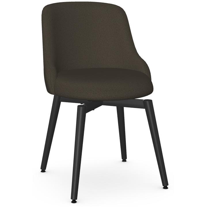  Amisco Giulia 30537 Swivel Chair - Black Coral/Aztec IMAGE 1