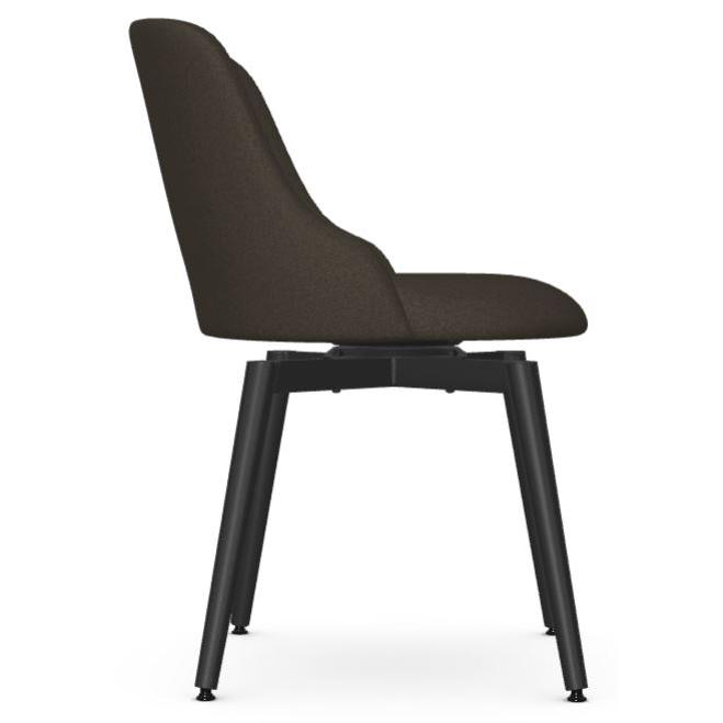  Amisco Giulia 30537 Swivel Chair - Black Coral/Aztec IMAGE 3