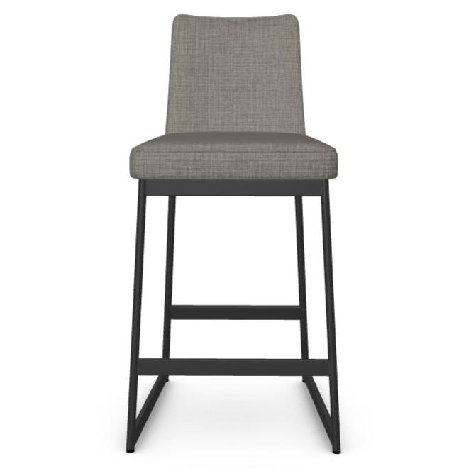  Amisco Zola 40342 Counter Height Non Swivel Stool - Black Coral/Serenity IMAGE 2