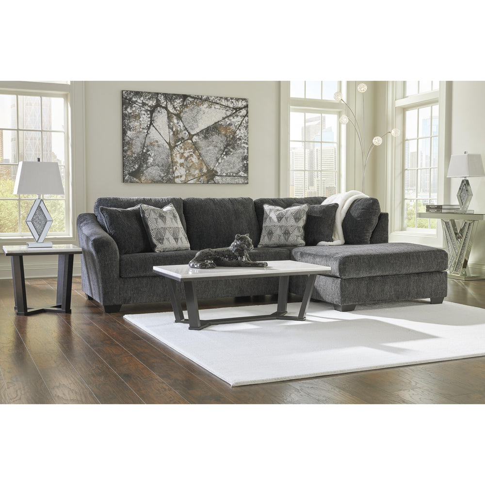  Signature Design by Ashley Biddeford 35504S4 2 pc Sleeper Sectional with Chaise IMAGE 4
