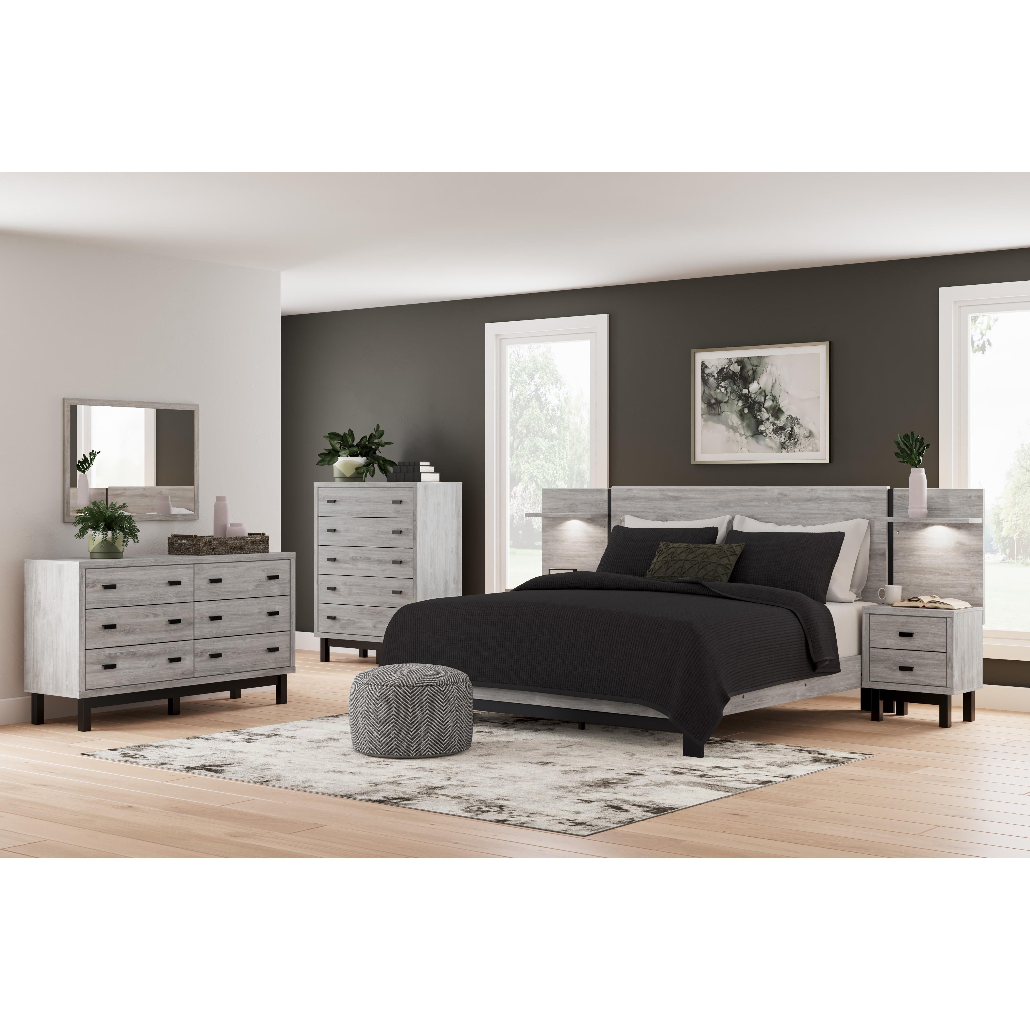  Signature Design by Ashley Vessalli B1036B8 King Panel Bed with Extensions IMAGE 4