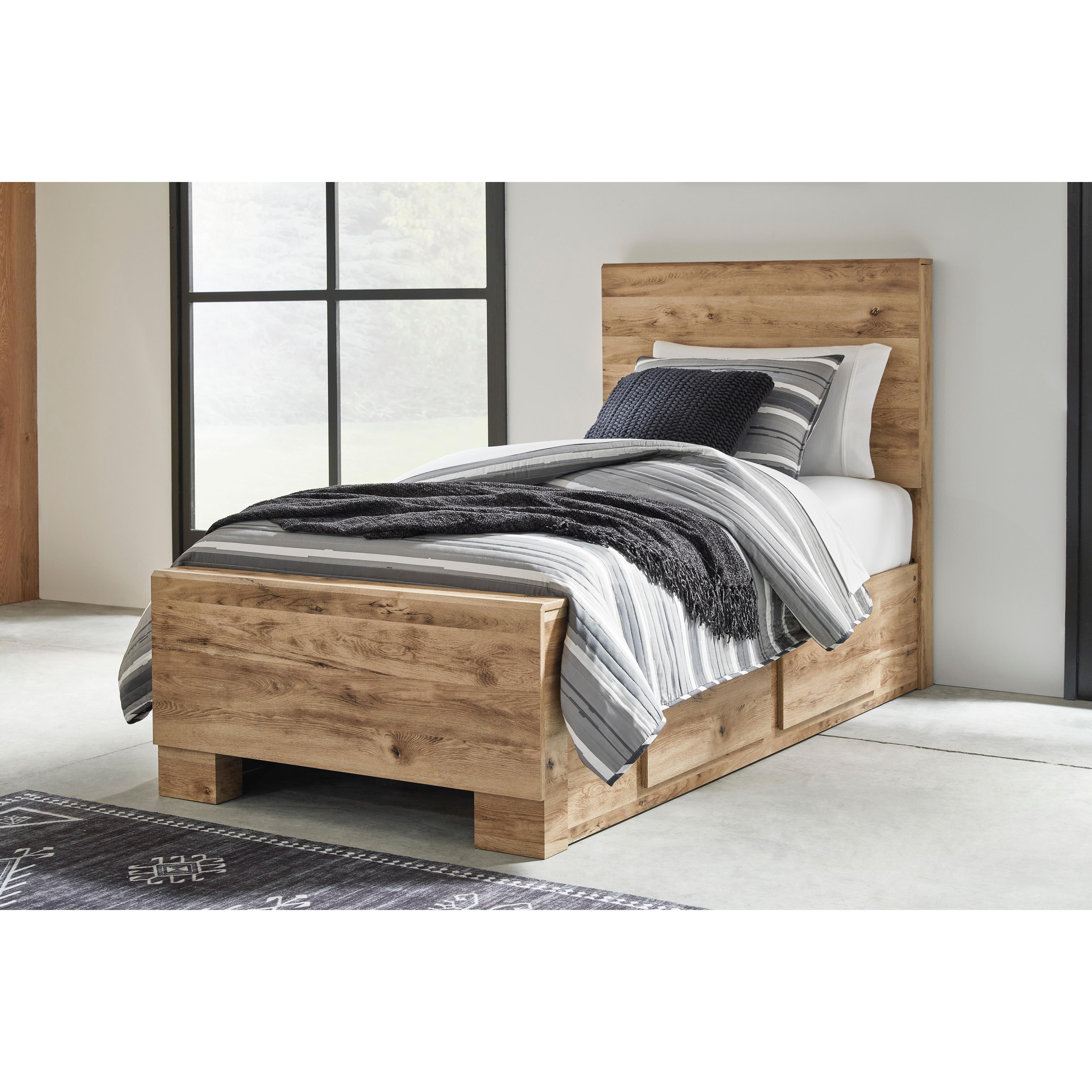  Signature Design by Ashley Hyanna B1050B28 Twin Panel Bed with 2 Side Storage IMAGE 4