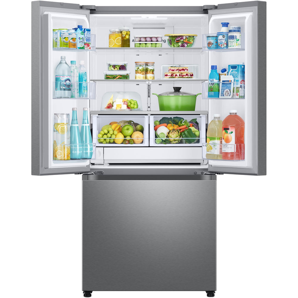  Samsung 33-inch, 25 cu. ft. French 3-Door Refrigerator with Dual Auto Ice Maker with Ice Bites™ RF25C5151SR/AA IMAGE 3