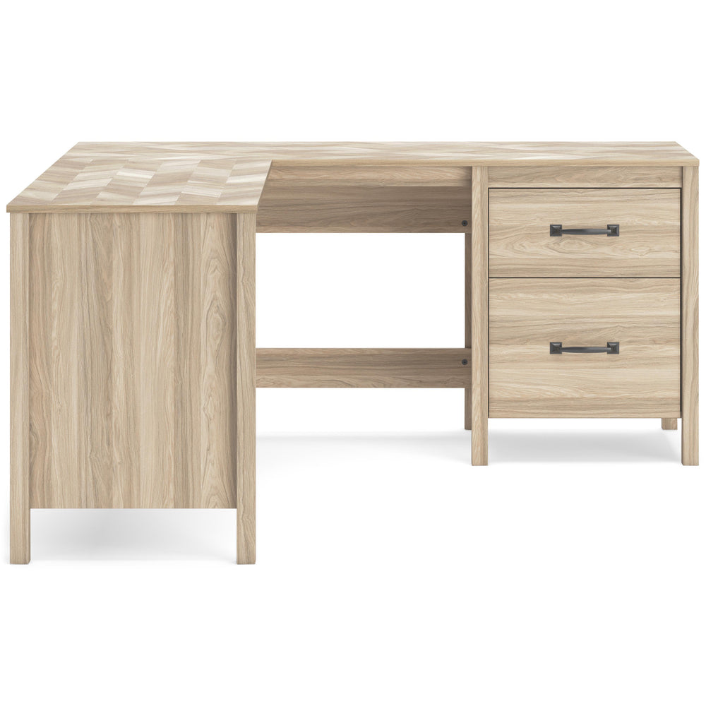 Signature Design by Ashley Battelle H3929H1 60" Home Office Desk with Return IMAGE 3