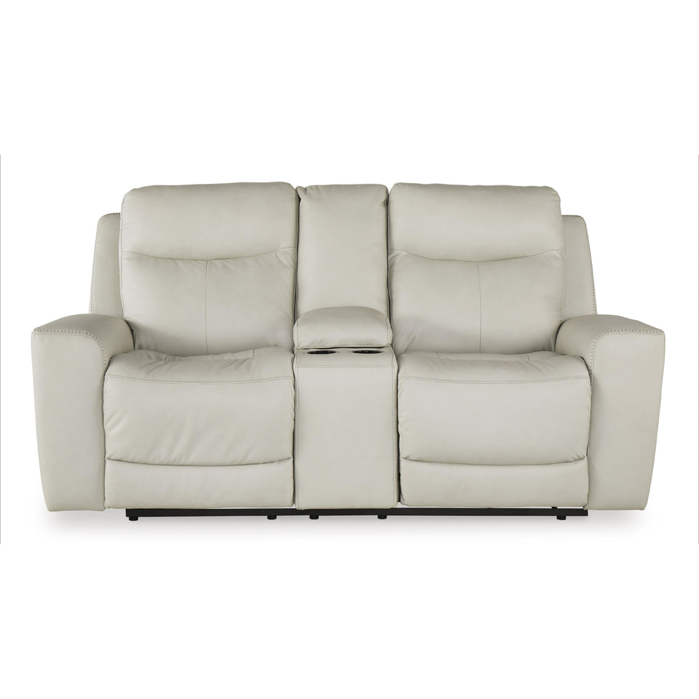  Signature Design by Ashley Mindanao U5950518C Power Reclining Loveseat with Console and Adjustable Headrest IMAGE 3