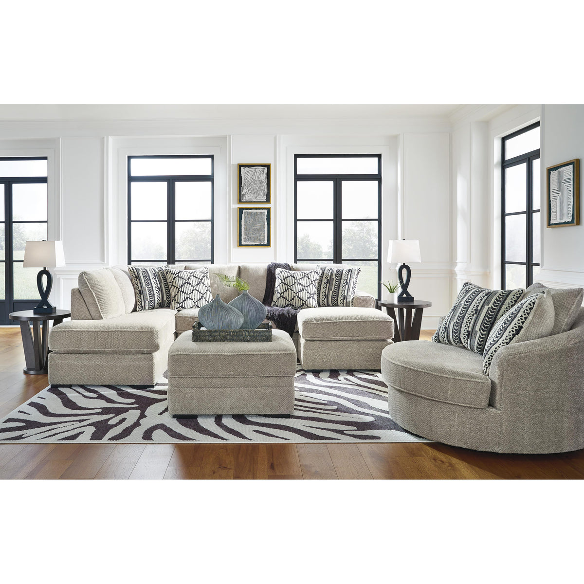  Benchcraft Calnita 2050221 Oversized Swivel Accent Chair IMAGE 6