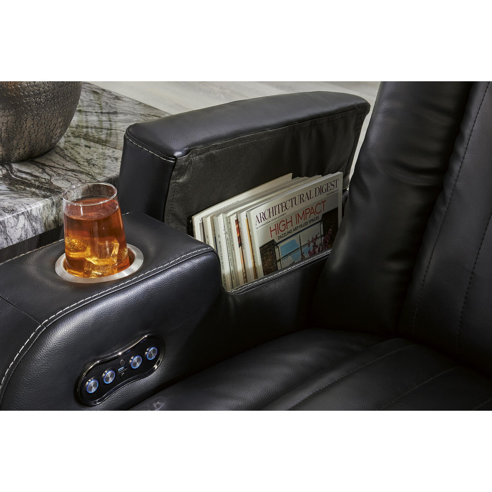  Signature Design by Ashley Caveman Den 9070318 Power Reclining Loveseat with Console and Adjustable Headrest IMAGE 10