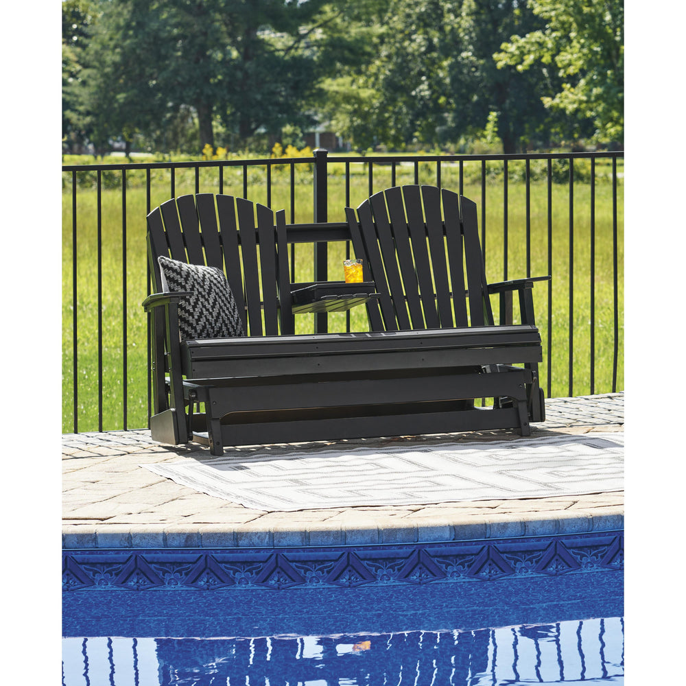  Signature Design by Ashley Hyland wave P108-835 Glider Loveseat IMAGE 6
