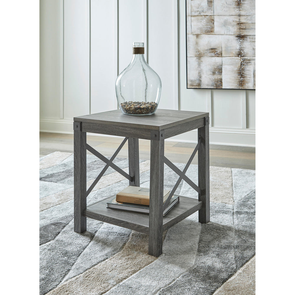  Signature Design by Ashley Freedan T175T2 Lift-top Coffee Table, 2 End Tables and Console IMAGE 6