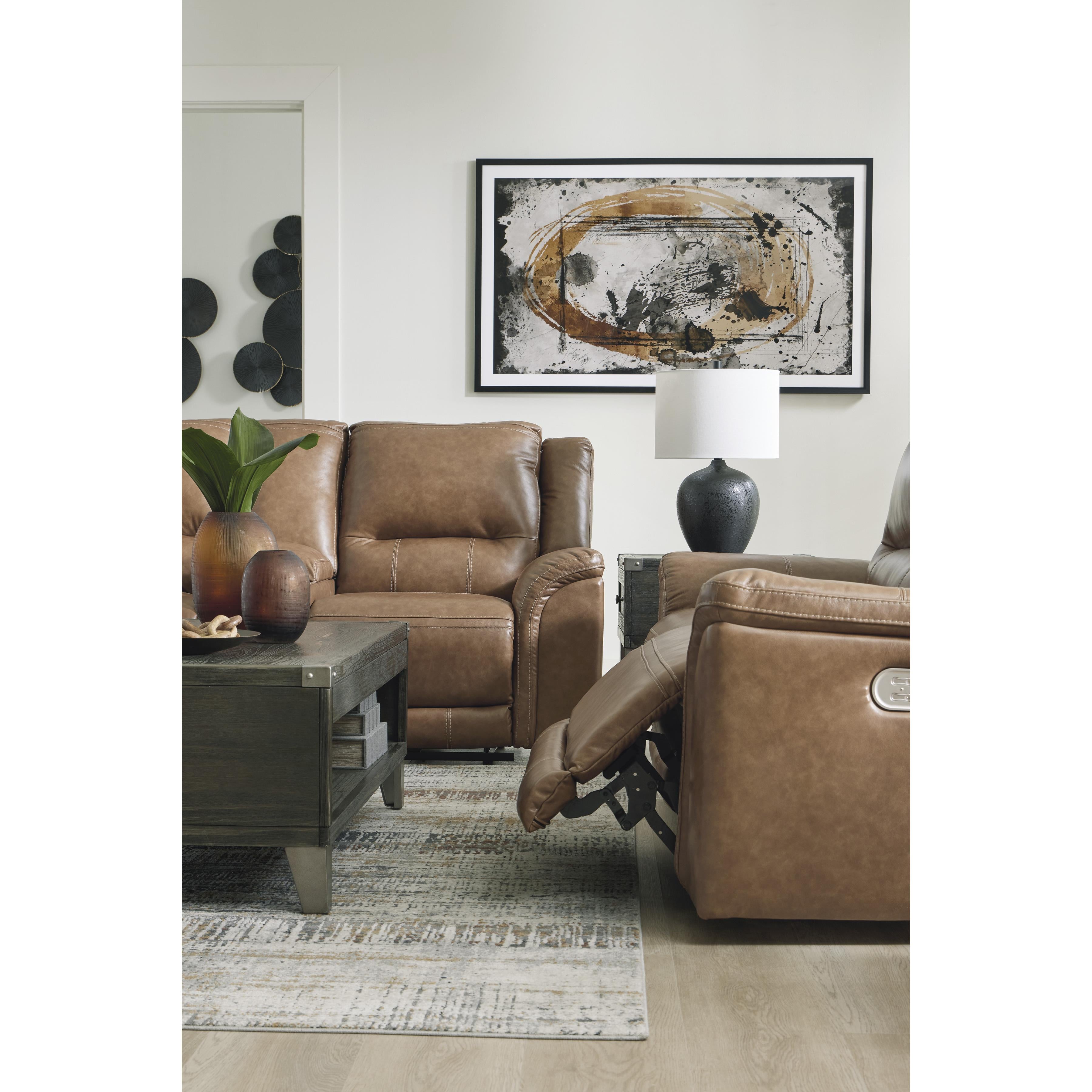  Signature Design by Ashley Trasimeno U8281547 2 Seat Power Reclining Sofa Adjustable Headrest IMAGE 12