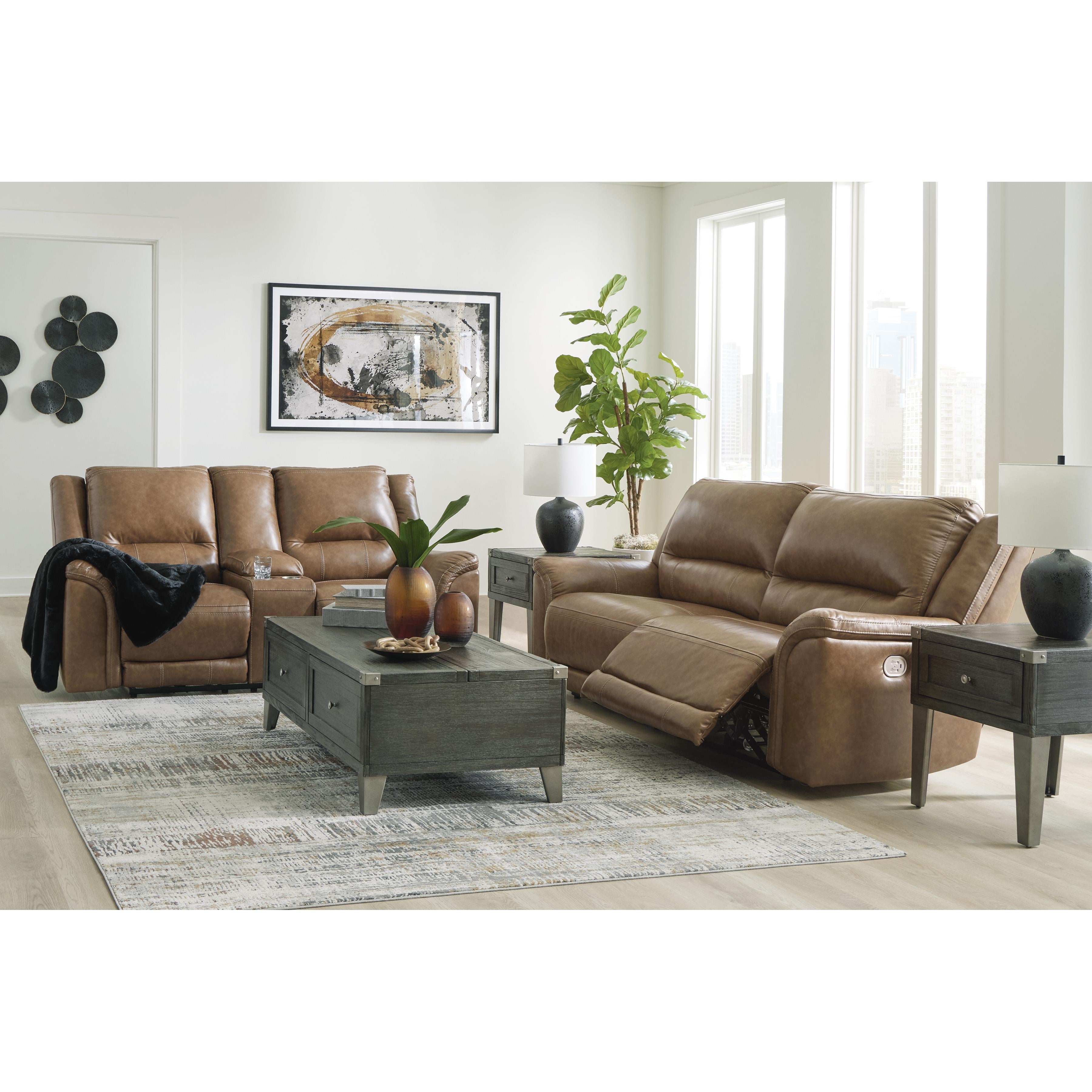  Signature Design by Ashley Trasimeno U8281547 2 Seat Power Reclining Sofa Adjustable Headrest IMAGE 13