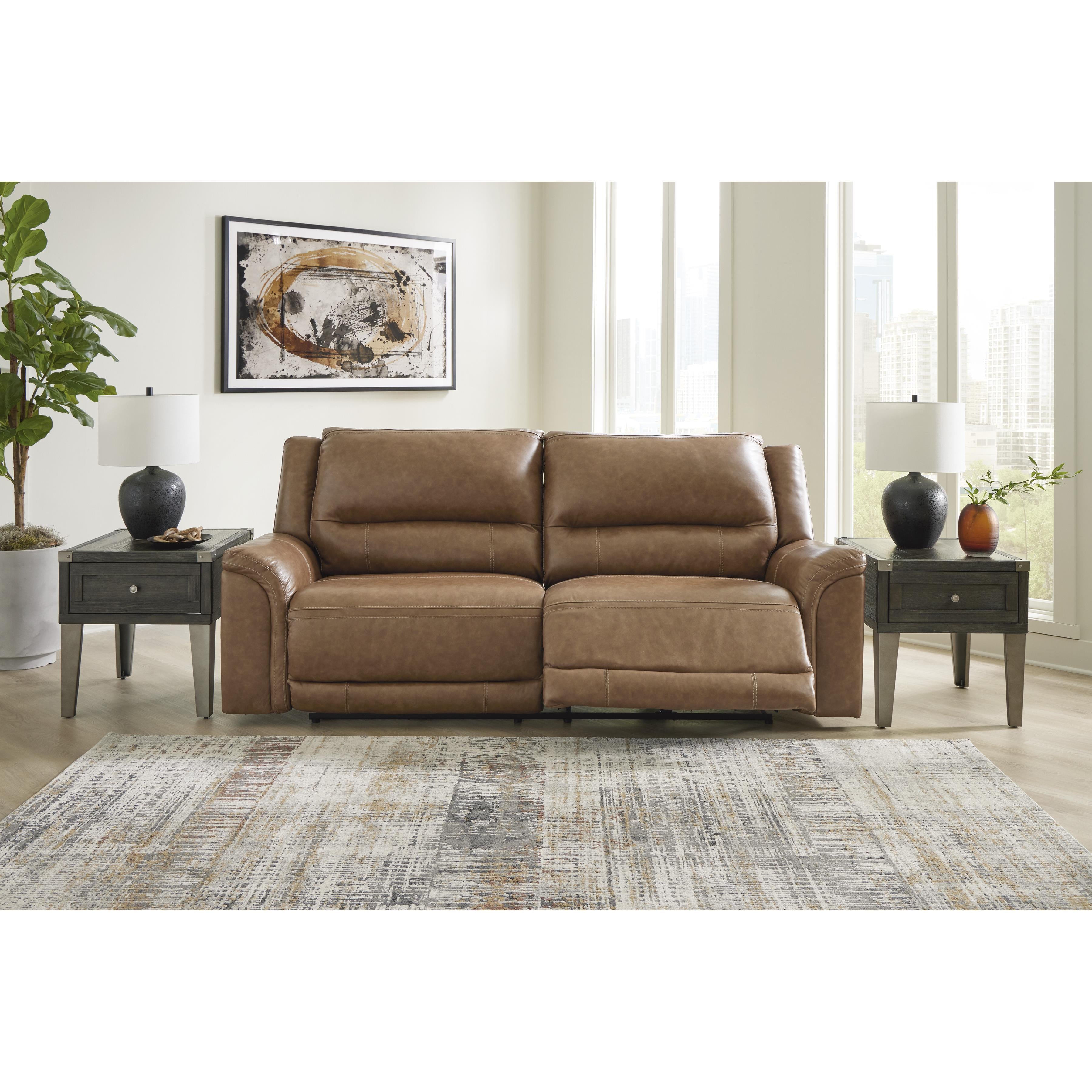  Signature Design by Ashley Trasimeno U8281547 2 Seat Power Reclining Sofa Adjustable Headrest IMAGE 7