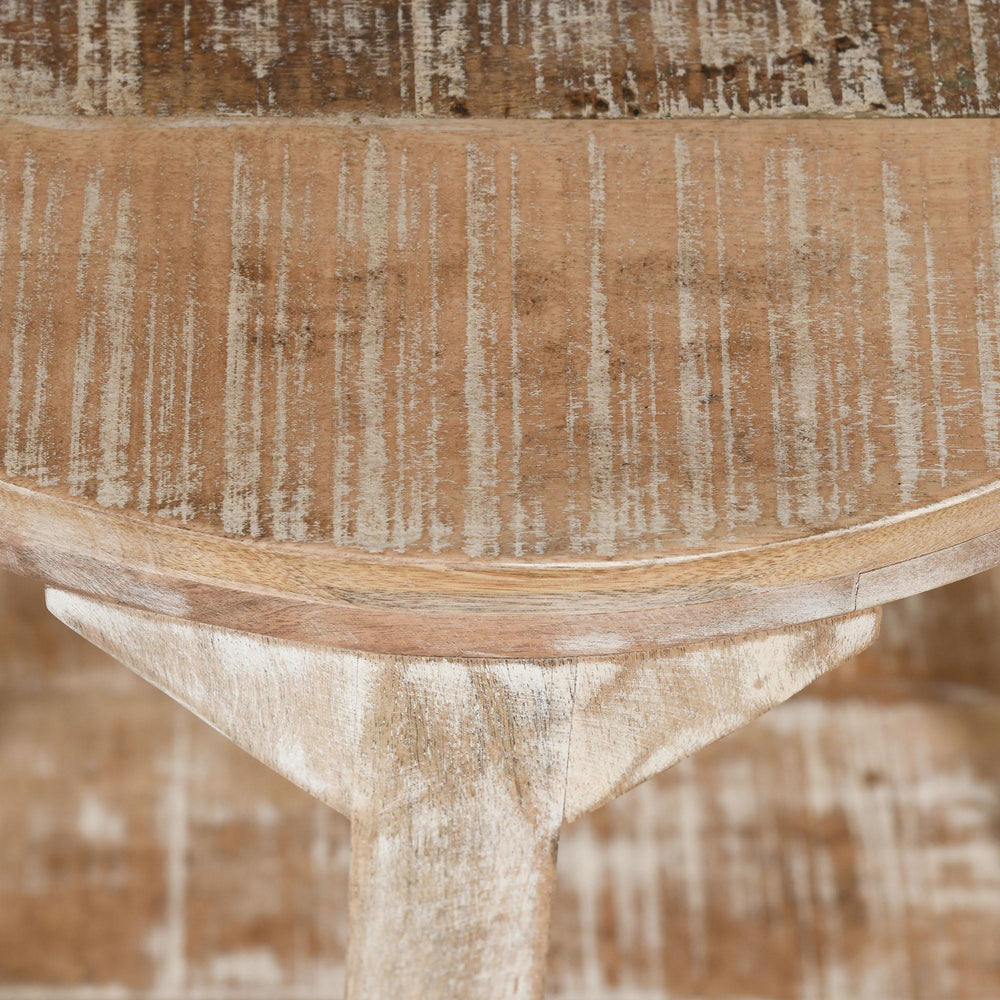  !nspire Avni 501-619NT Round Accent Table - Distressed Natural IMAGE 7