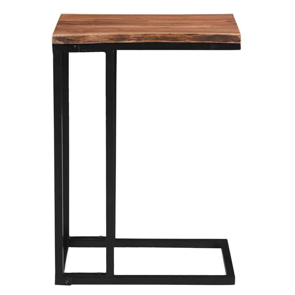  !nspire Jivin 501-676NAT Accent Table - Natural and Black IMAGE 3