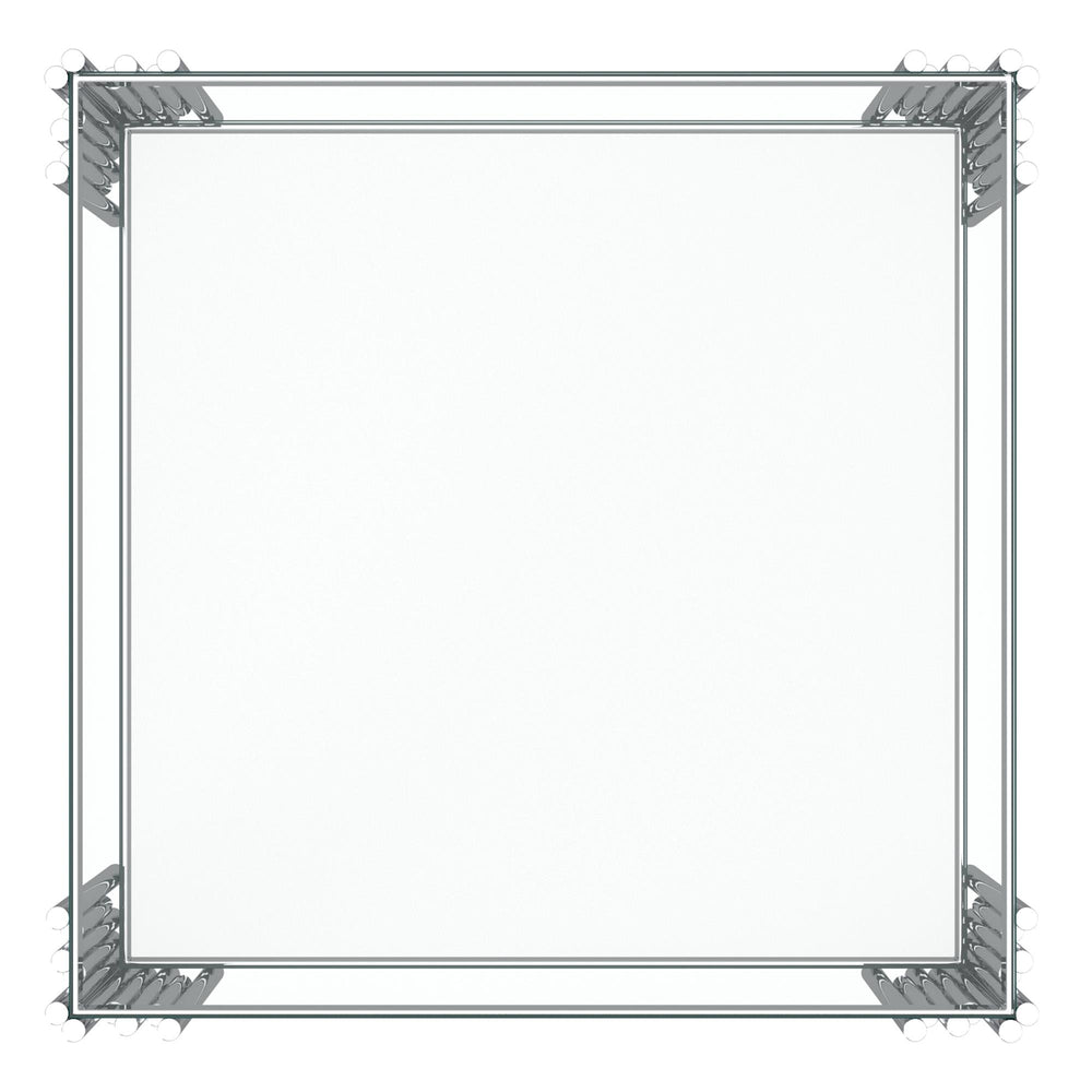  !nspire Estrel 501-630CH_L Large Accent Table - Silver IMAGE 4