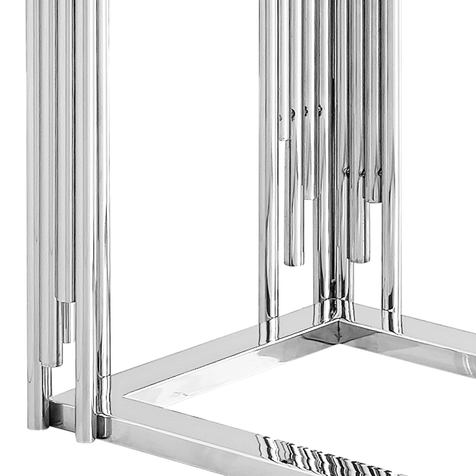  !nspire Estrel 501-630CH_S Small Accent Table - Silver IMAGE 7
