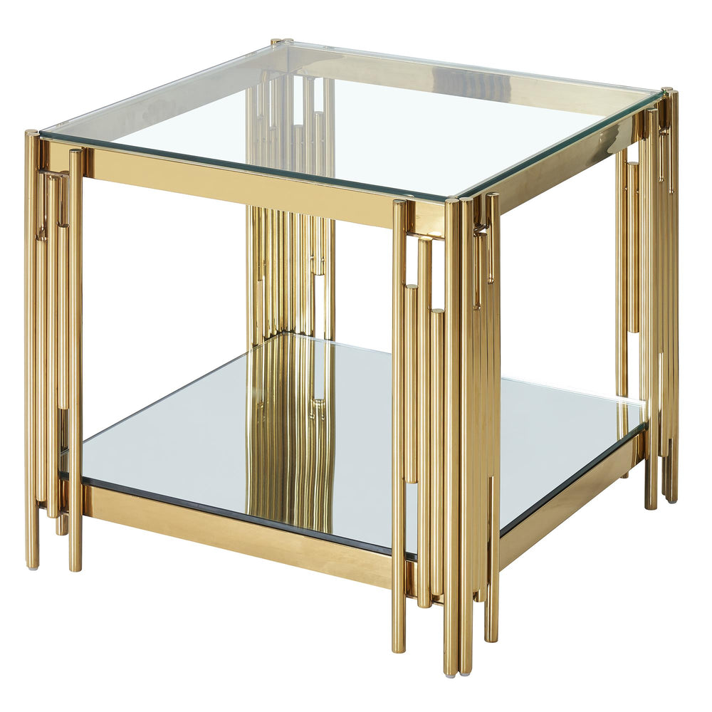  !nspire Estrel 501-630GL_L Large Accent Table - Gold IMAGE 5
