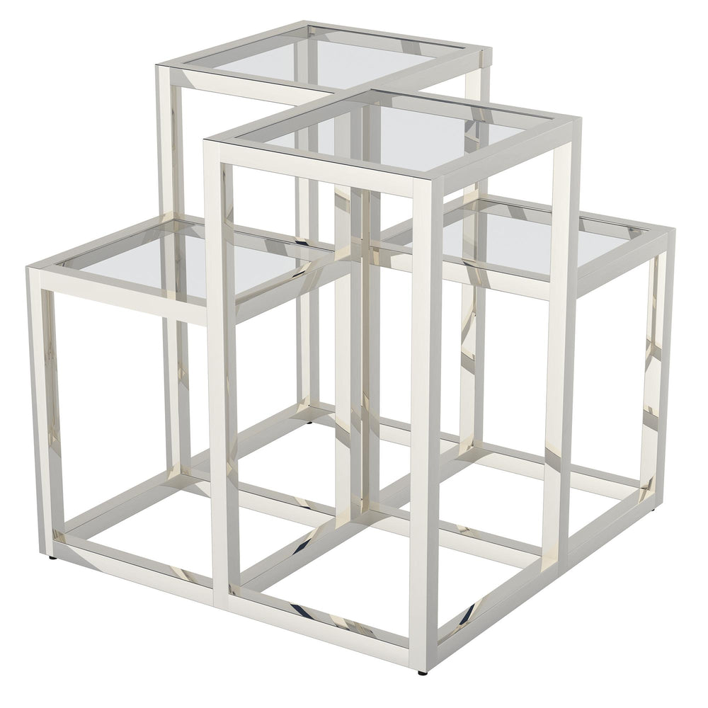  !nspire Casini 501-632CH Accent Table - Silver IMAGE 1