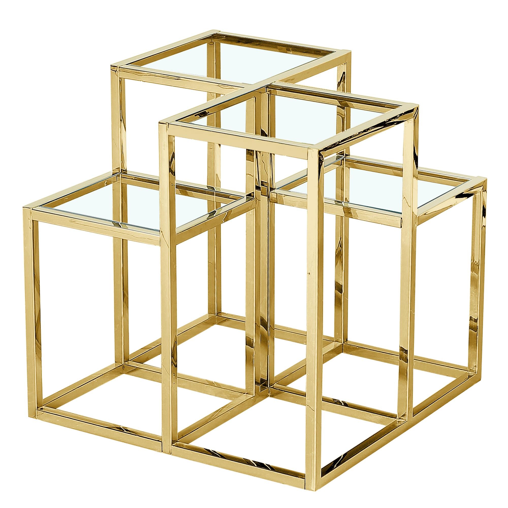  !nspire Casini 501-632GL Accent Table - Gold IMAGE 5