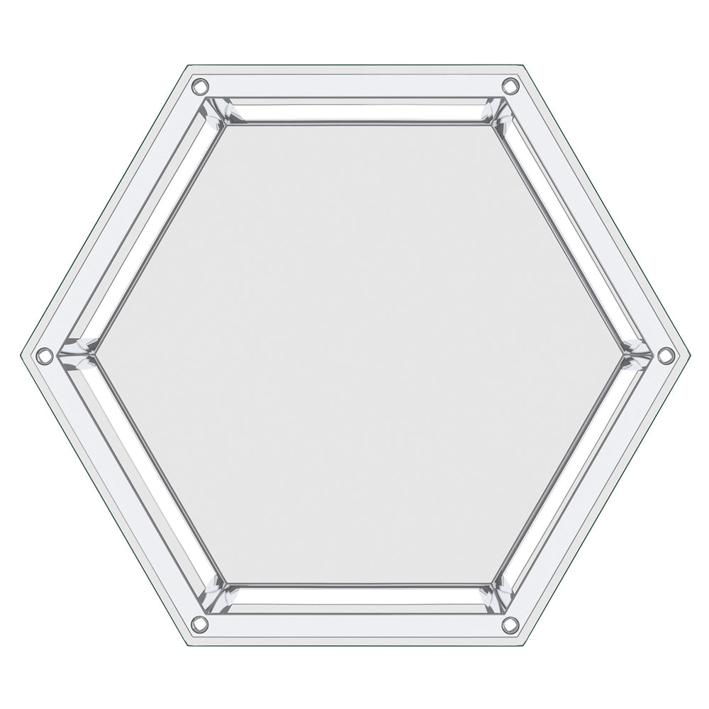  !nspire Fleur 501-635CH Accent Table - Silver IMAGE 4