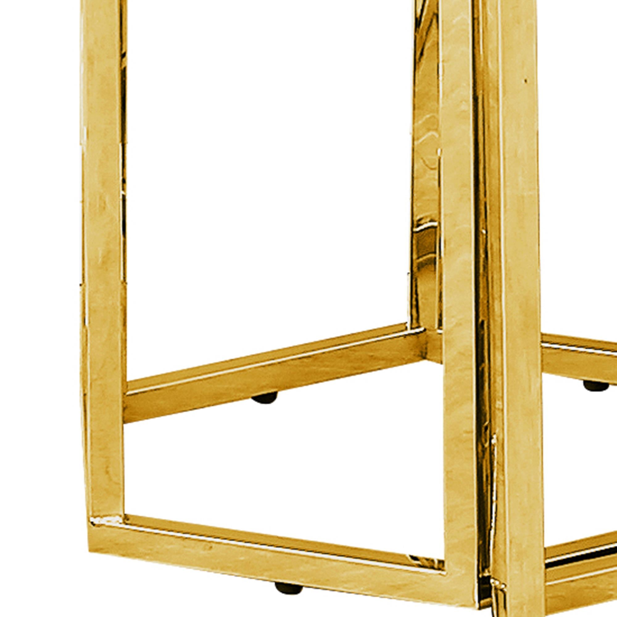 !nspire Fleur 501-635GL Accent Table - Gold IMAGE 7