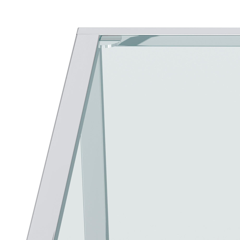  !nspire Casini 301-632CH_L Large Square Coffee Table - Silver IMAGE 7