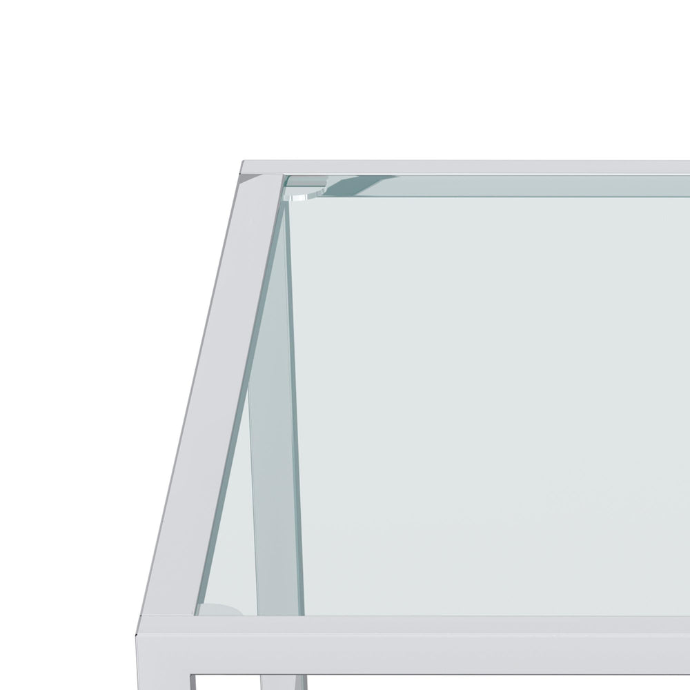  !nspire Casini 301-632CH_S Small Square Coffee Table - Silver IMAGE 7