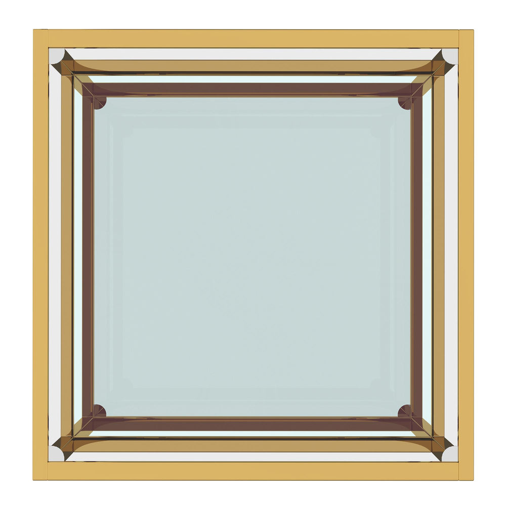  !nspire Casini 301-632GL_L Large Square Coffee Table - Gold IMAGE 4