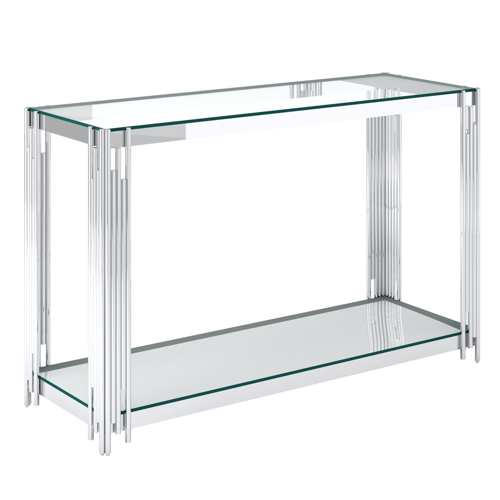  !nspire Estrel 502-630CH Console Table - Silver IMAGE 1