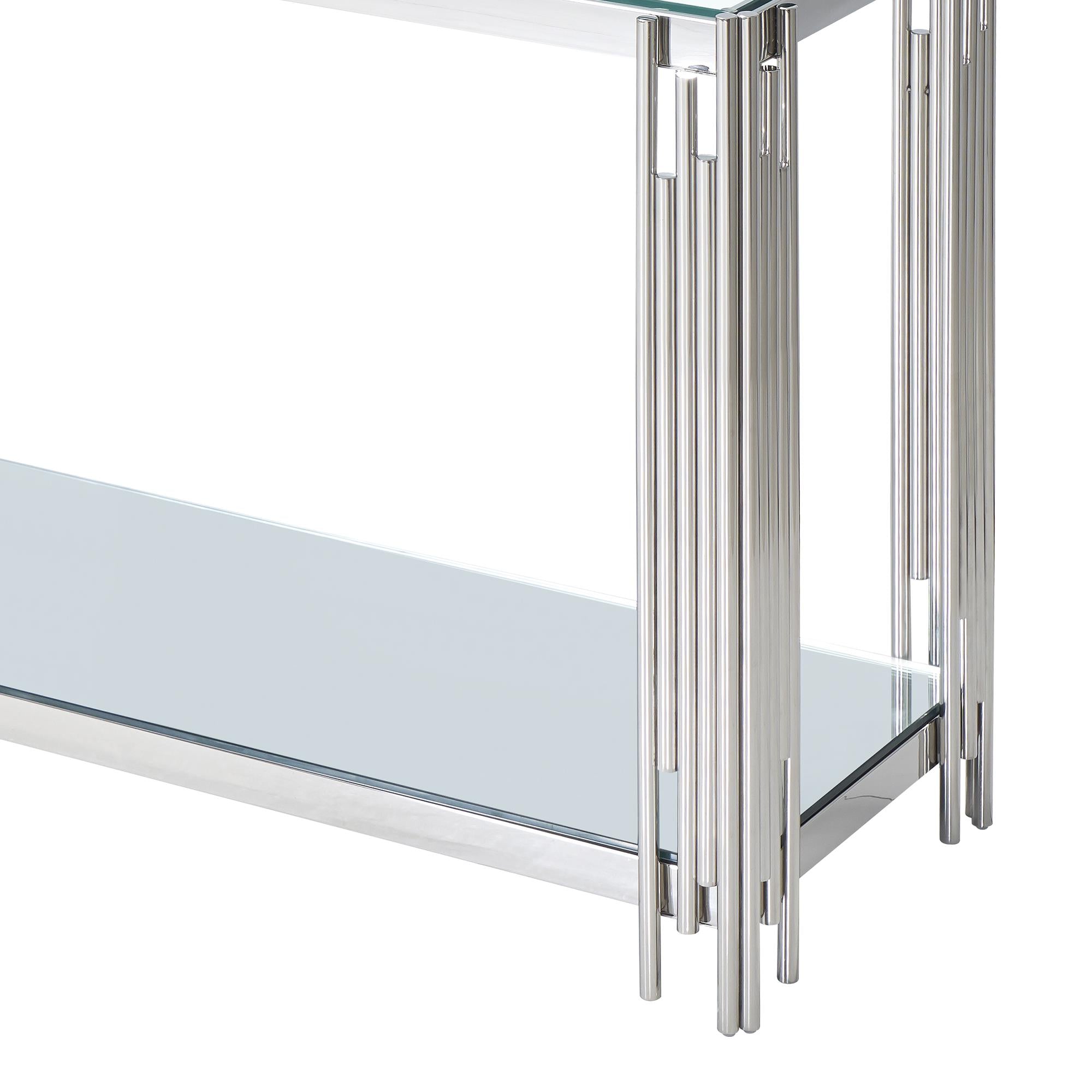  !nspire Estrel 502-630CH Console Table - Silver IMAGE 6