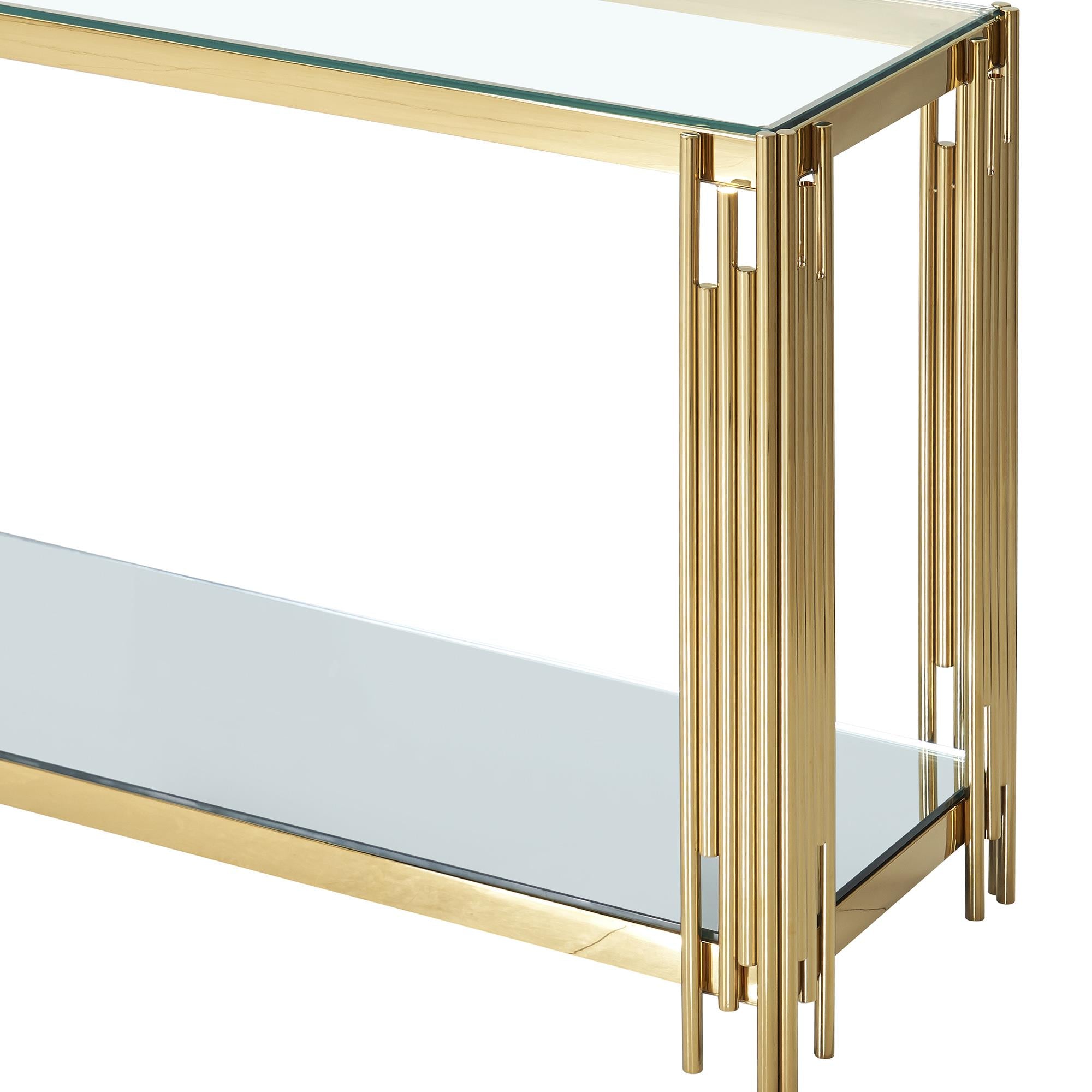  !nspire Estrel 502-630GL Console Table - Gold IMAGE 7