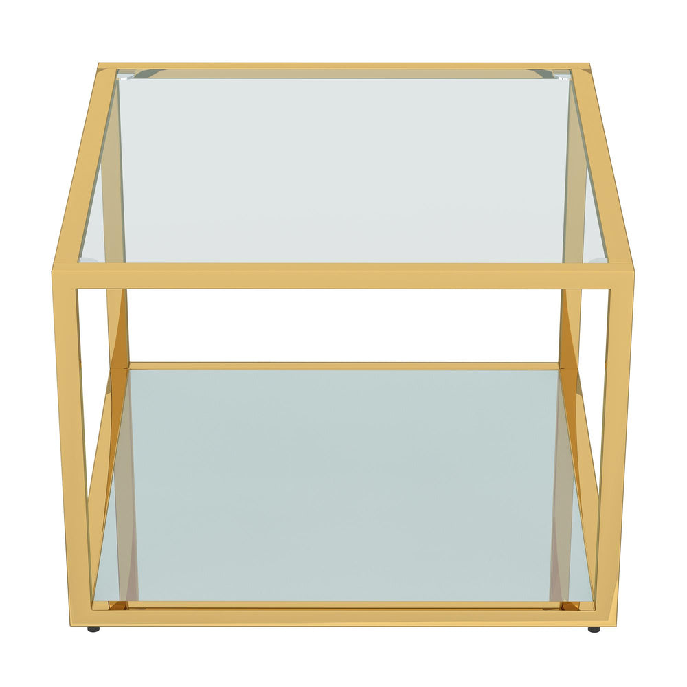  !nspire Casini 303-632GL_S 3 pc Small Coffee Table Set - Gold IMAGE 5