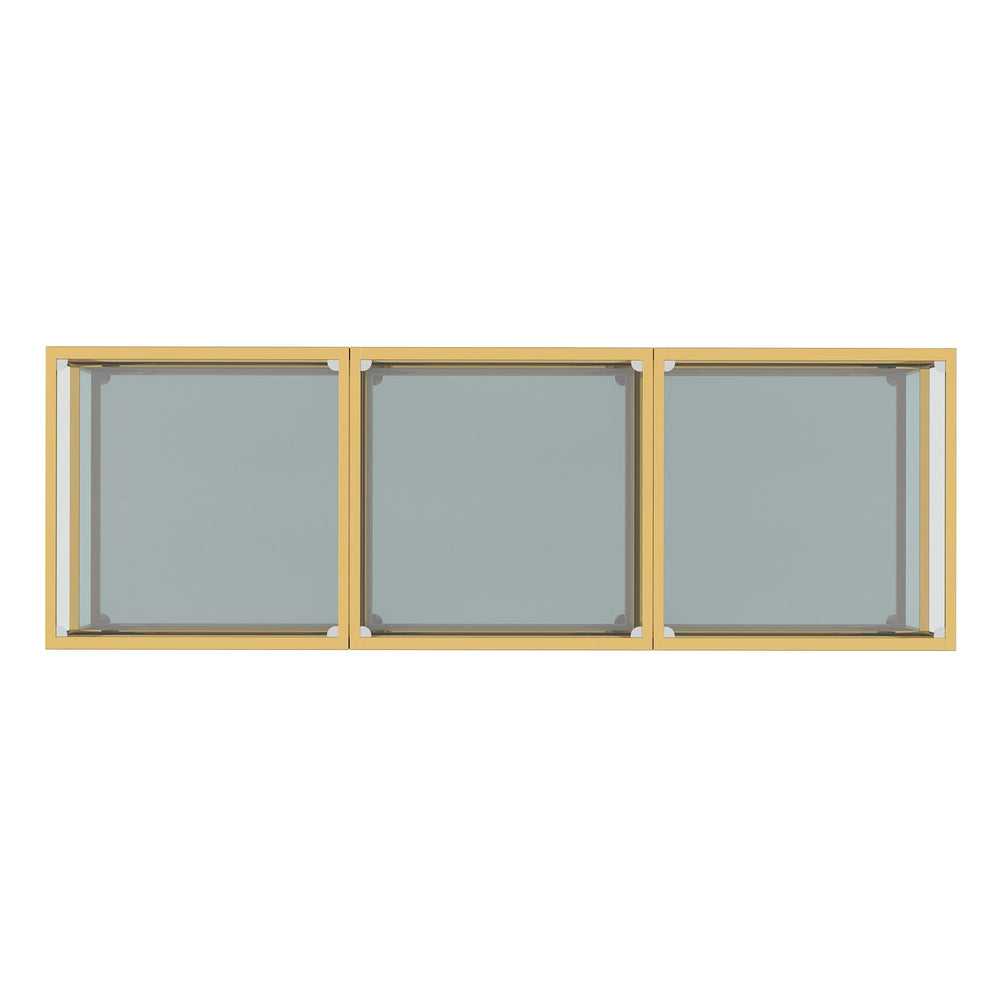  !nspire Casini 303-632GL_S 3 pc Small Coffee Table Set - Gold IMAGE 6