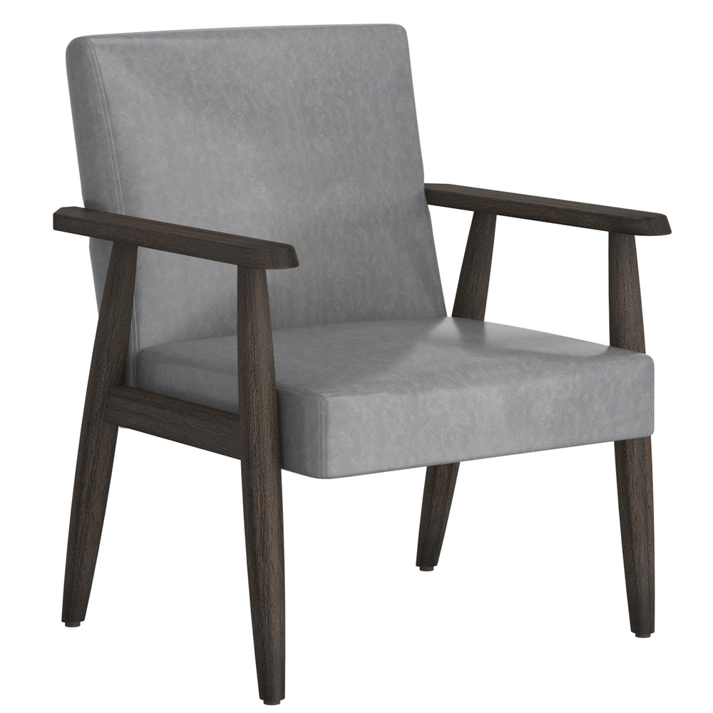  Worldwide Home Furnishings Wilder 403-589GY Accent Chair - Grey and Weathered Brown IMAGE 1
